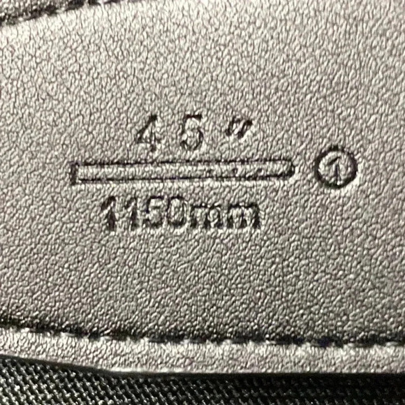 SEPTWOLVES MENS BLACK BELT SIZE 46” VERY GOOD CLEAN CONDITION - Picture 8 of 8